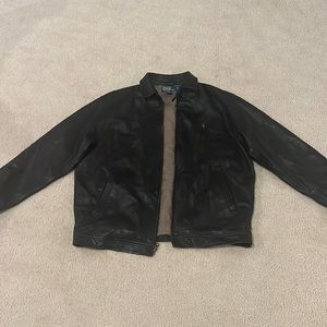 POLO by Ralph Lauren black leather jacket